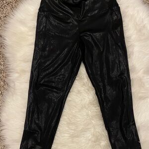 Victoria's Secret Shiny Black Capris